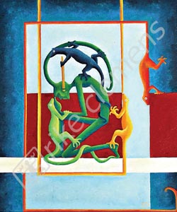 allusion 3, oil on canvas 2003(25.4x30.5cm)