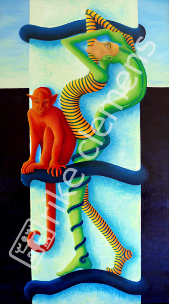 journey, oil on board 2004 (75,5x127cm) framed