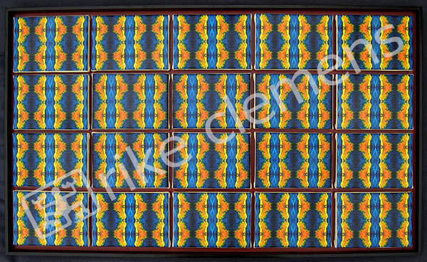 encore 1, 20 prints on canvas 2004 (96x57.5cm) framed