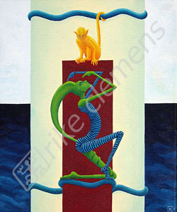 allusion 6, oil on canvas 2004 (25.4x30.5cm)