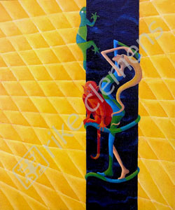 allusion 5, oil on canvas 2004 (25.4x30.5cm)