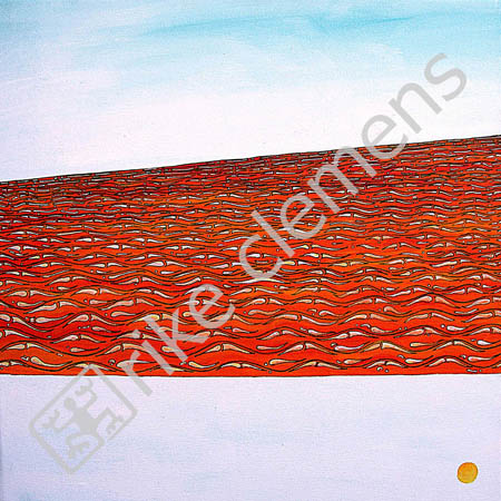 strand, oil on canvas 2004  (45x45cm) framed