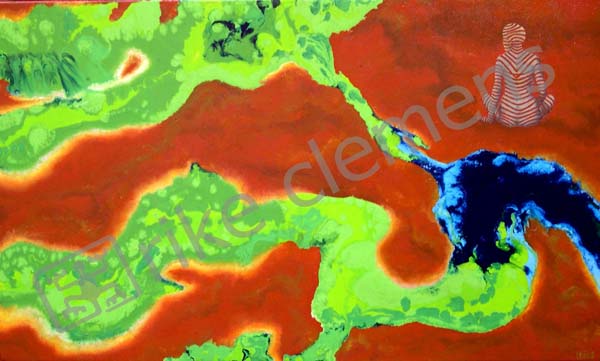 timeline 2 , oil on canvas 2005 (75x45cm)