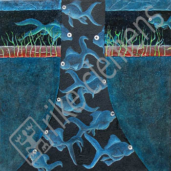 d&eacute;j&aacute; vu, oil on canvas 2005 (25x25cm)