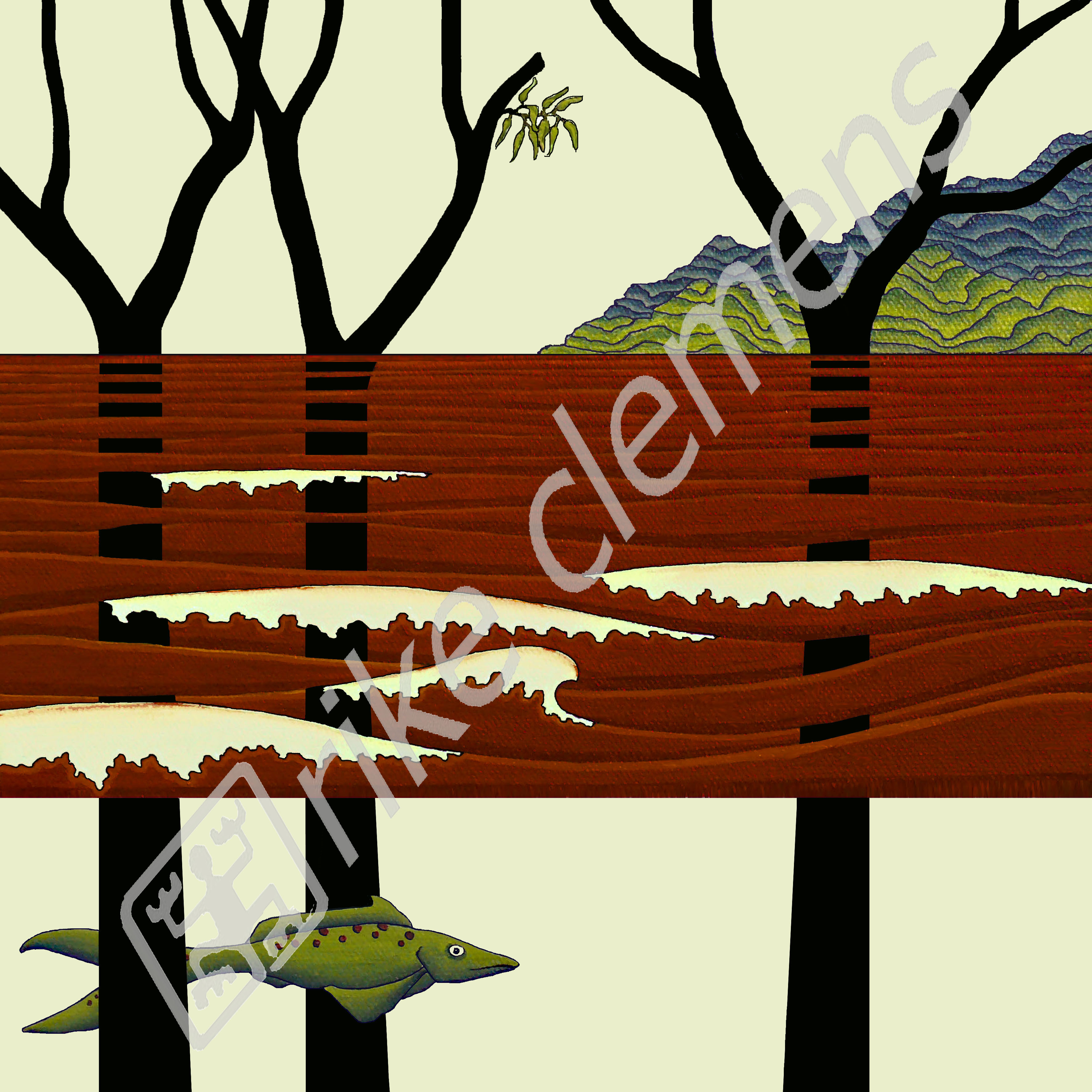 substrate, oil on canvas 2008 (25x25cm)