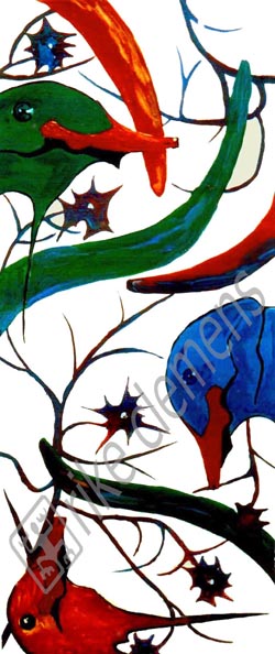 untitled,  on glass 1990  Hanover