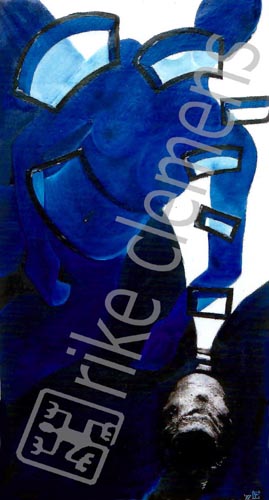 untitled, mixed medium on canvas 1997  Melbourne (61x105cm)