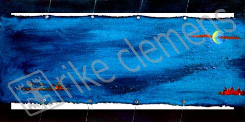 1998  MELBOURNE, Mixed medium on canvas (79x38)