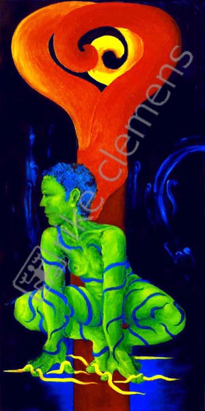 2001 HANOVER, oil on canvas (40x80)