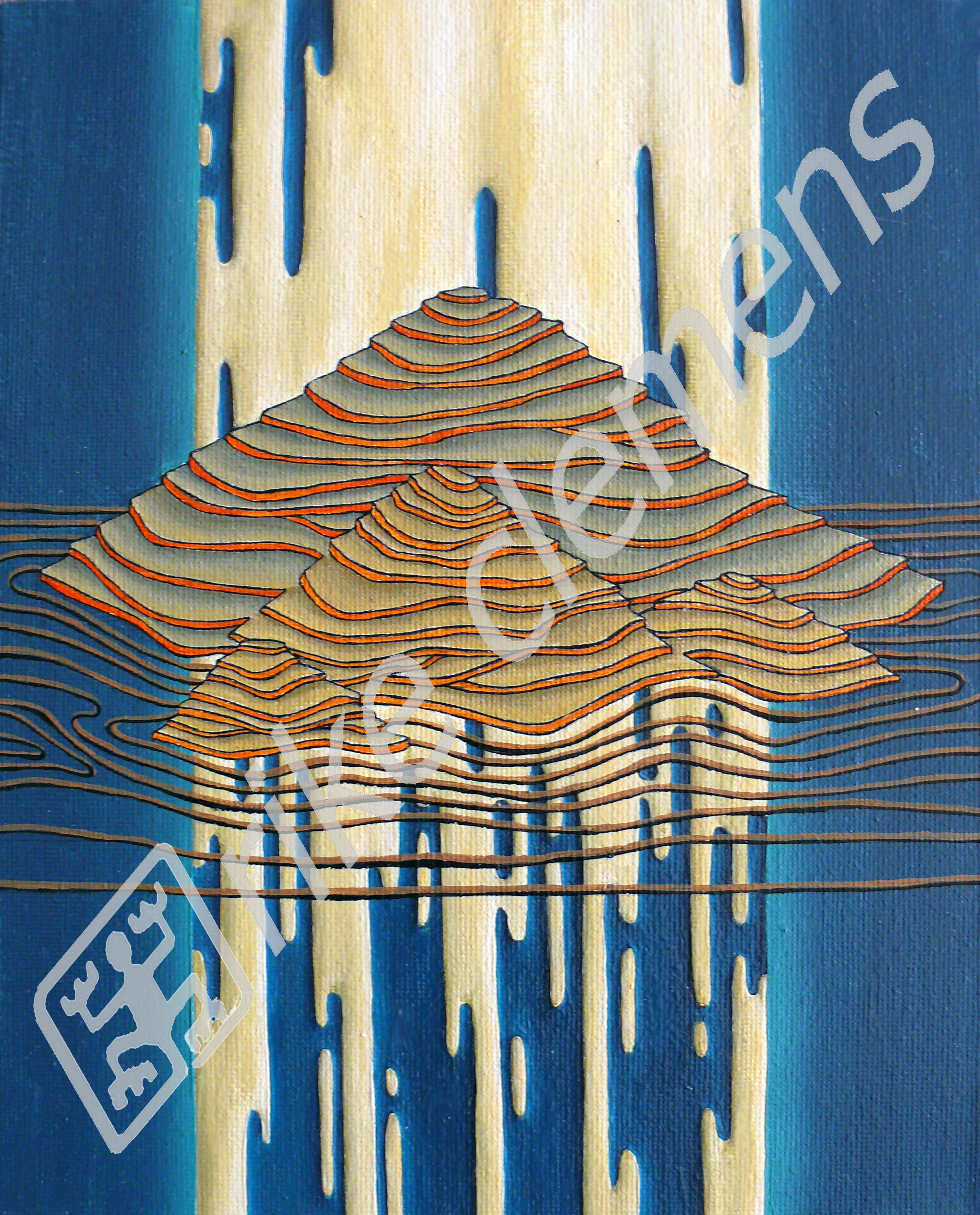 stream II, oil on canvas 2009 (20x25)