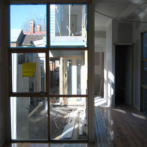 architecture project_extension_Fitzroy_lounge-hallway