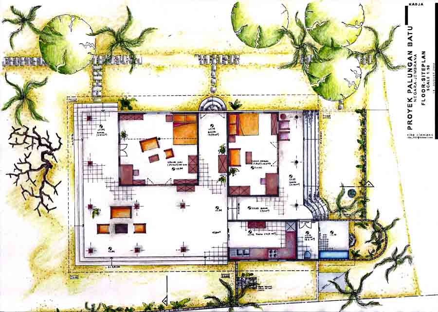 architecture project_bali_site plan