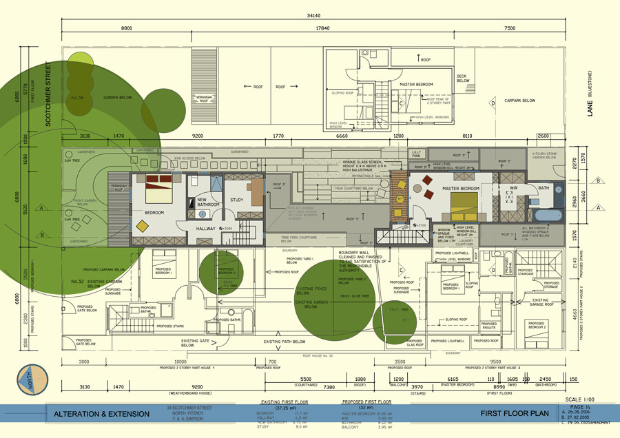 architecture project_extension_Fitzroy_firstfloorplan